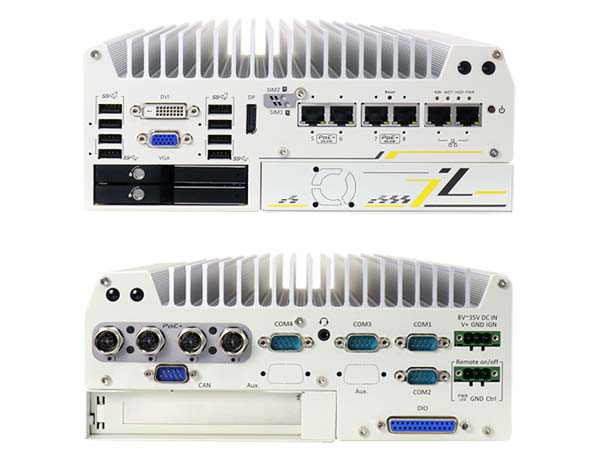 Neousys Nuvo-7208VTC Vorder- und Rueckseite