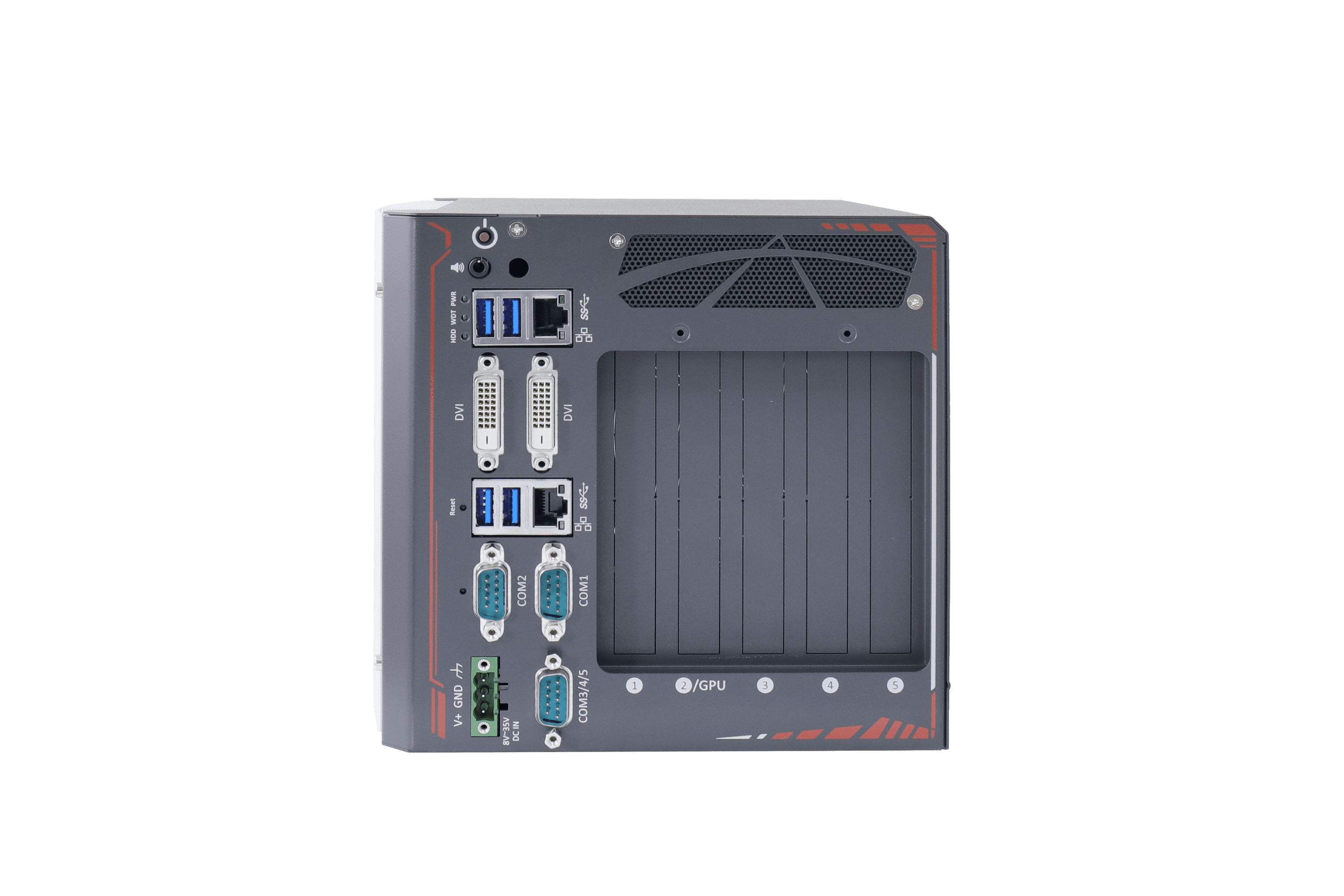 Neousys Nuvo-8023 Anschluesse